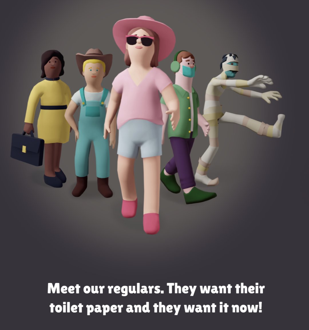 madcarnigames's tweet photo. About to hit 100 followers!! Help us with our first little Twitter milestone please! Here's a look at some of our customers - or regulars should we say?! 😏

#pottymouths #gamedev #indiedev #bustin #toilethumor #indiegamedev #indiegaming #indiegames #indiegame https://t.co/THFIsJWT7u