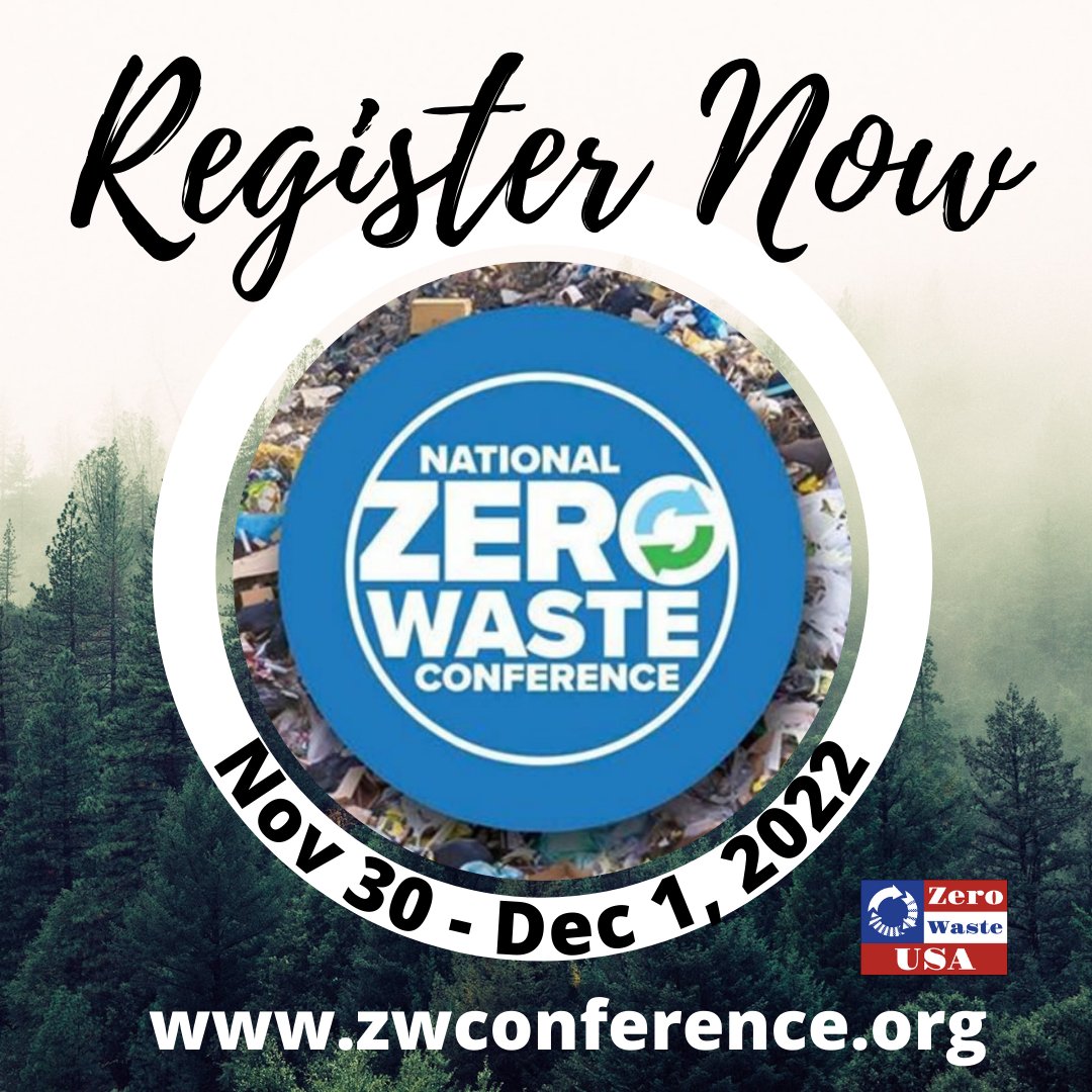 ZeroWasteUSA's tweet photo. Register today to not miss out on this 2 day event (November 30-December1). Join the discussion on local, national and international experts discussing Zero Waste and high diversion best practices and the latest developments.  Register Now at https://t.co/6qSyJckFJz https://t.co/ghleUdub4I