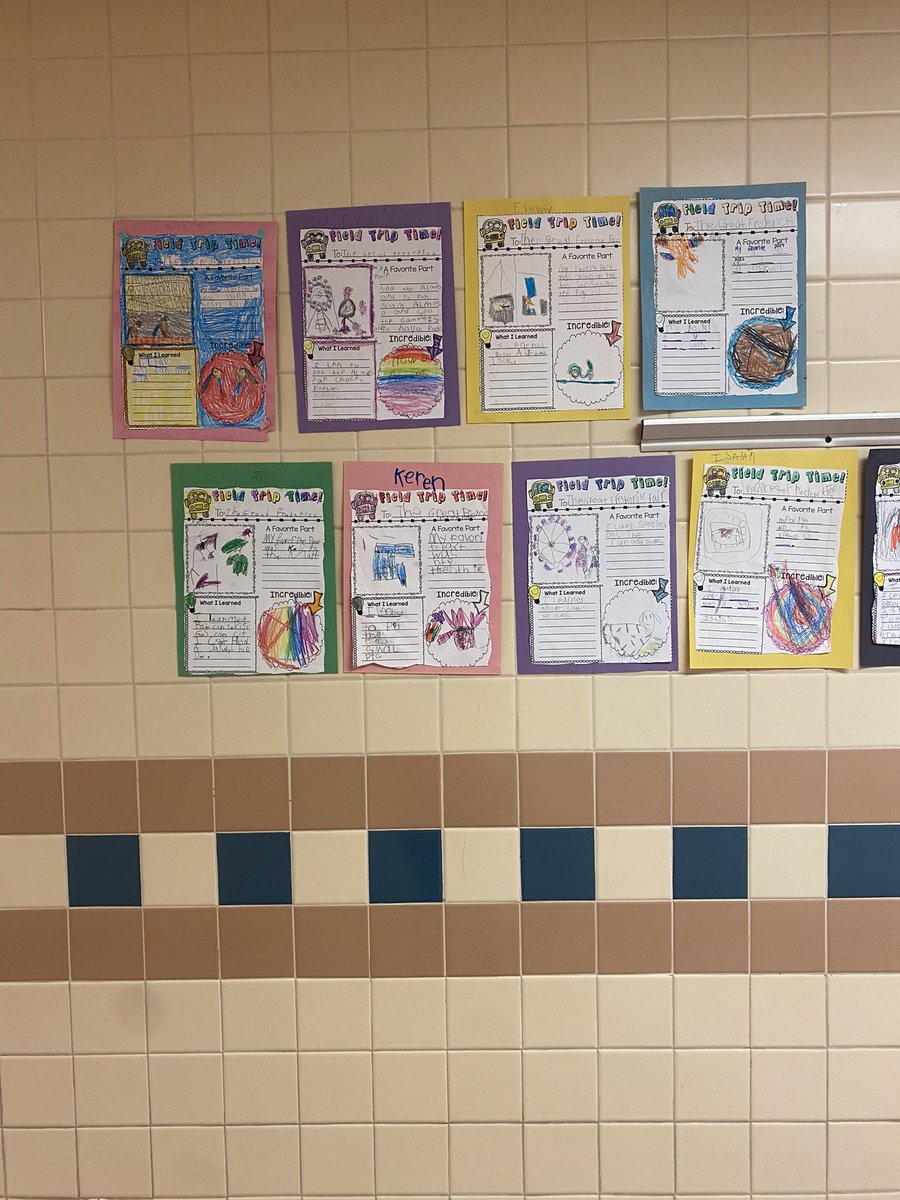 MsLaceyFCPS's tweet photo. A second fair post because I’m so proud of the work everyone put into their field trip reflections when we got back to school! 👏☺️ #SRESroos https://t.co/BWH8ZEIsNA