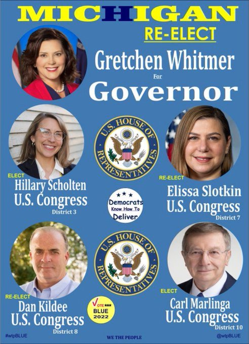 Joanhussey1's tweet photo. Ladies, Do you see what's coming up ahead w/the GOP MAGA Extreme Agenda?
Rescind our Suffrage
His Democratic challenger #MI03 is @HillaryScholten Give her a follow.
Michigan, vote Blue up and down your ballot.
#BlueIn2022 #DemVoice1 #DemCast #wptBLUE
https://t.co/S85CcB204p https://t.co/T36A9tZyyW