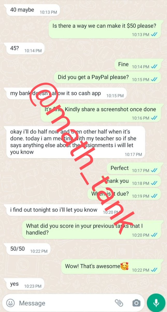 math_tank's tweet image. You want an.. A in Algebra? A in Precal? A in Trig? A in Stats? A in Calc? MathLab, Aleks, Webassign.. @math_tank I do it all 💯👌 
929-277-4685
Mathtank1@gmail.com
#elementarystatistics #su23 #su24 #su25 #su26