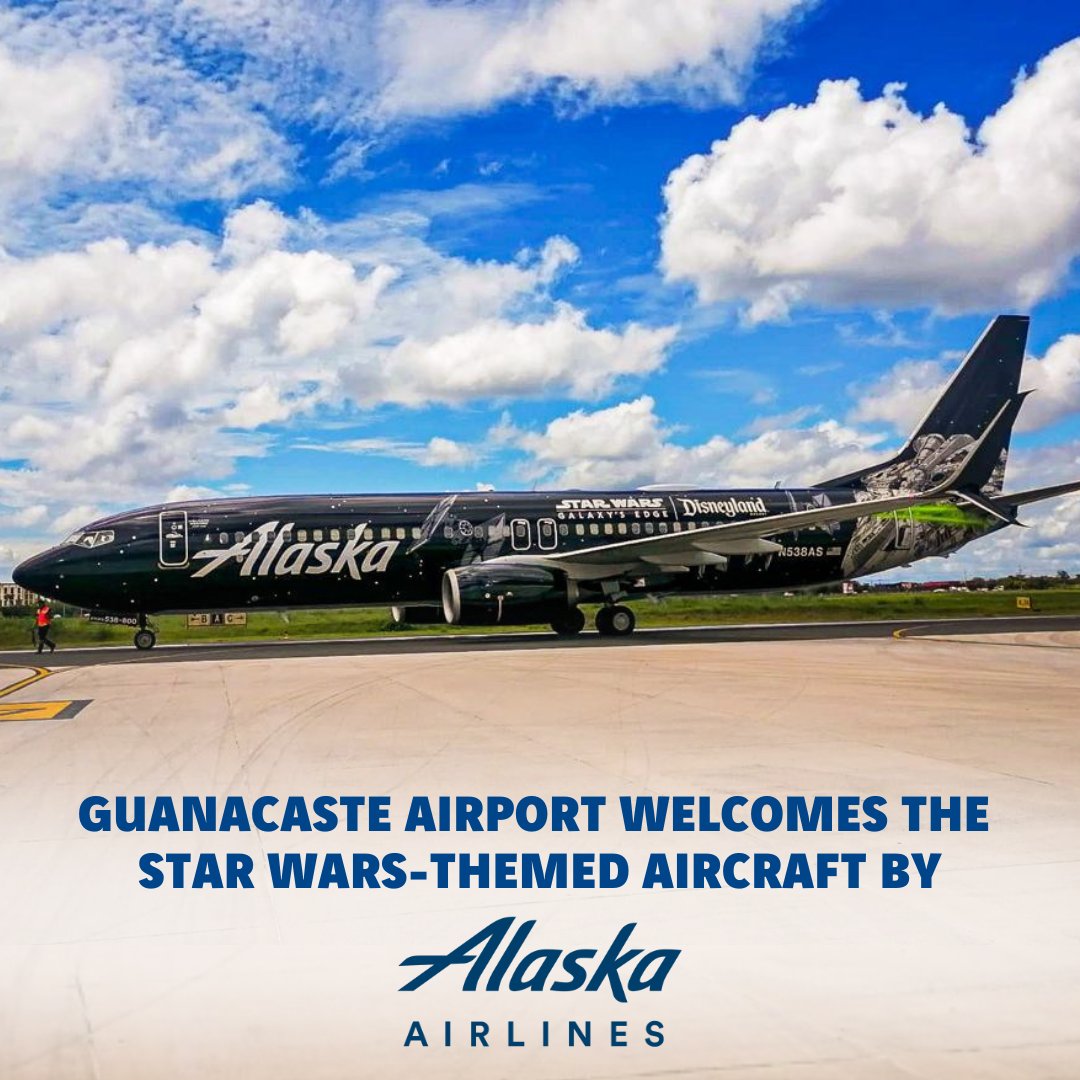 Guanacaste_LIR's tweet photo. Todayβs #RampView is inspired by for this amazing special-edition Star wars #Aircraft of @AlaskaAir which has been spotted for the first time at @Guanacaste_LIR
We received #TheForce from @flyLAXairport galaxy to our paradise in #Guanacaste!
πΈ by @edgar_luis75 https://t.co/yRWFRramtI