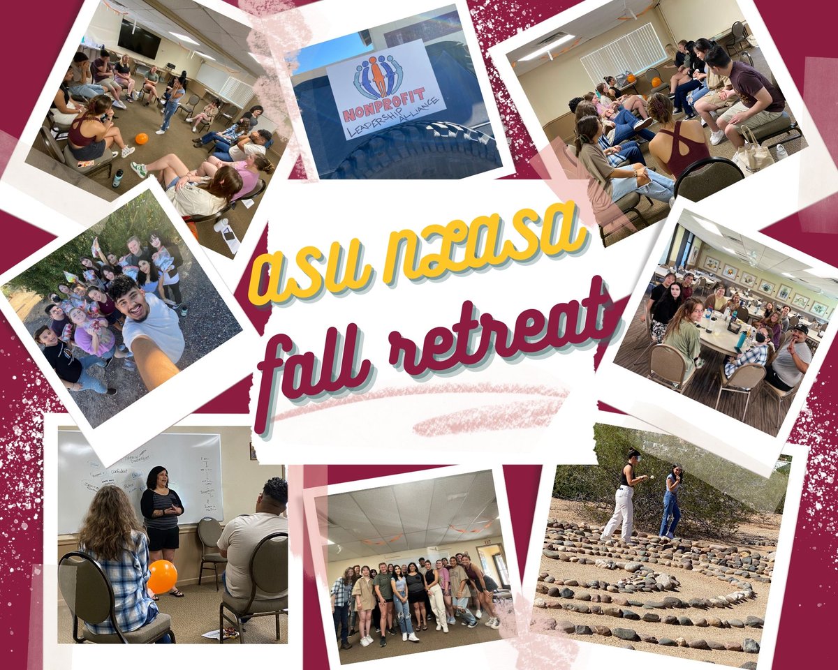 ASU_NLASA's tweet photo. This past weekend, we held our annual Fall Retreat! We worked with our committees, actively participated in #teambuilding  activities, and overall worked toward our vision to better our organization. We are so excited to be the #nextgeneration of leaders! #nonprofit @NPL_Alliance https://t.co/gZHvgqrCsh