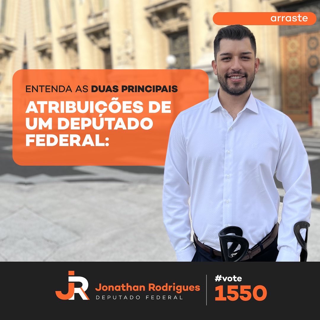 Jonathanjeanr's tweet photo. Você sabe o que um Deputado Federal faz?
É muito importante saber! 🙌🏻🧡 https://t.co/IK0BfepsSZ