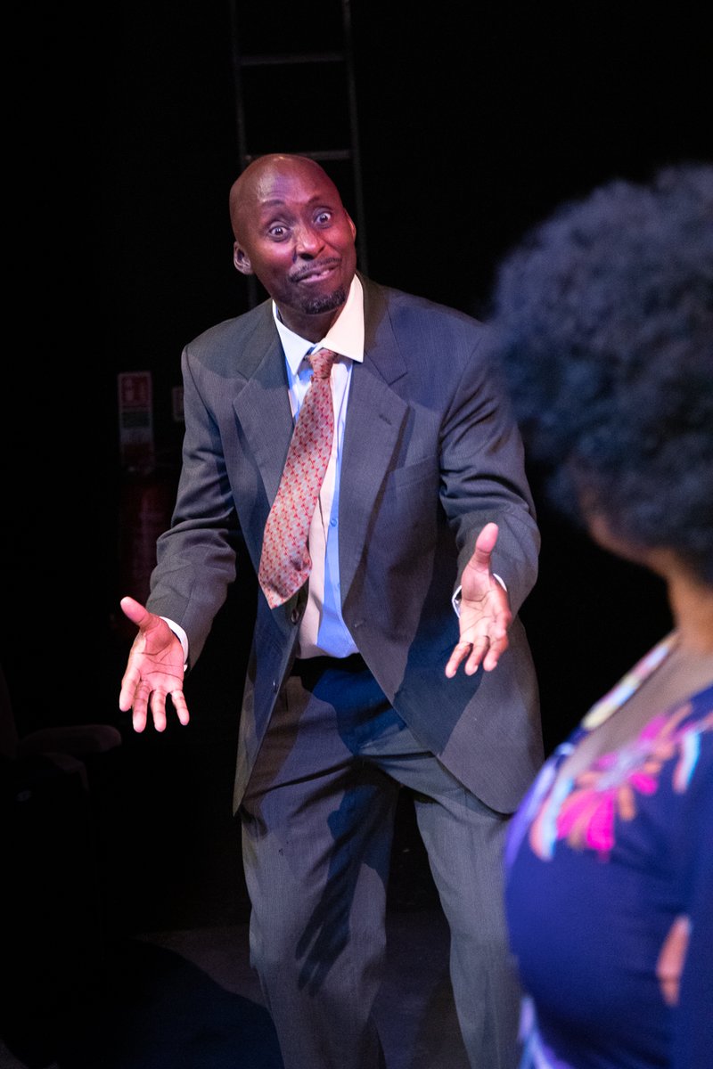 PrincessHustlr's tweet photo. Maxveal Mclaren plays 'Brod' in #LeaveTaking @towertheatre He trained @CityAcademyUK &amp; @identityacting  &amp; has had small speaking parts in various television programmes incl. Silent Witness, Ted Lasso &amp; Midsomer Murders. #londontheatre #blacktwitterlive #offwestend #BlackTwitter https://t.co/1G8aJWylWB