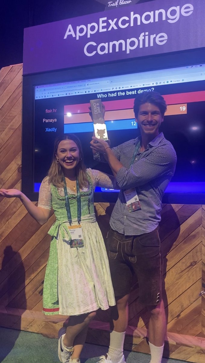 FlairHr's tweet photo. We WON Demo Jam at #DF22 !! @appexchange @Dreamforce https://t.co/FenvR07ixm