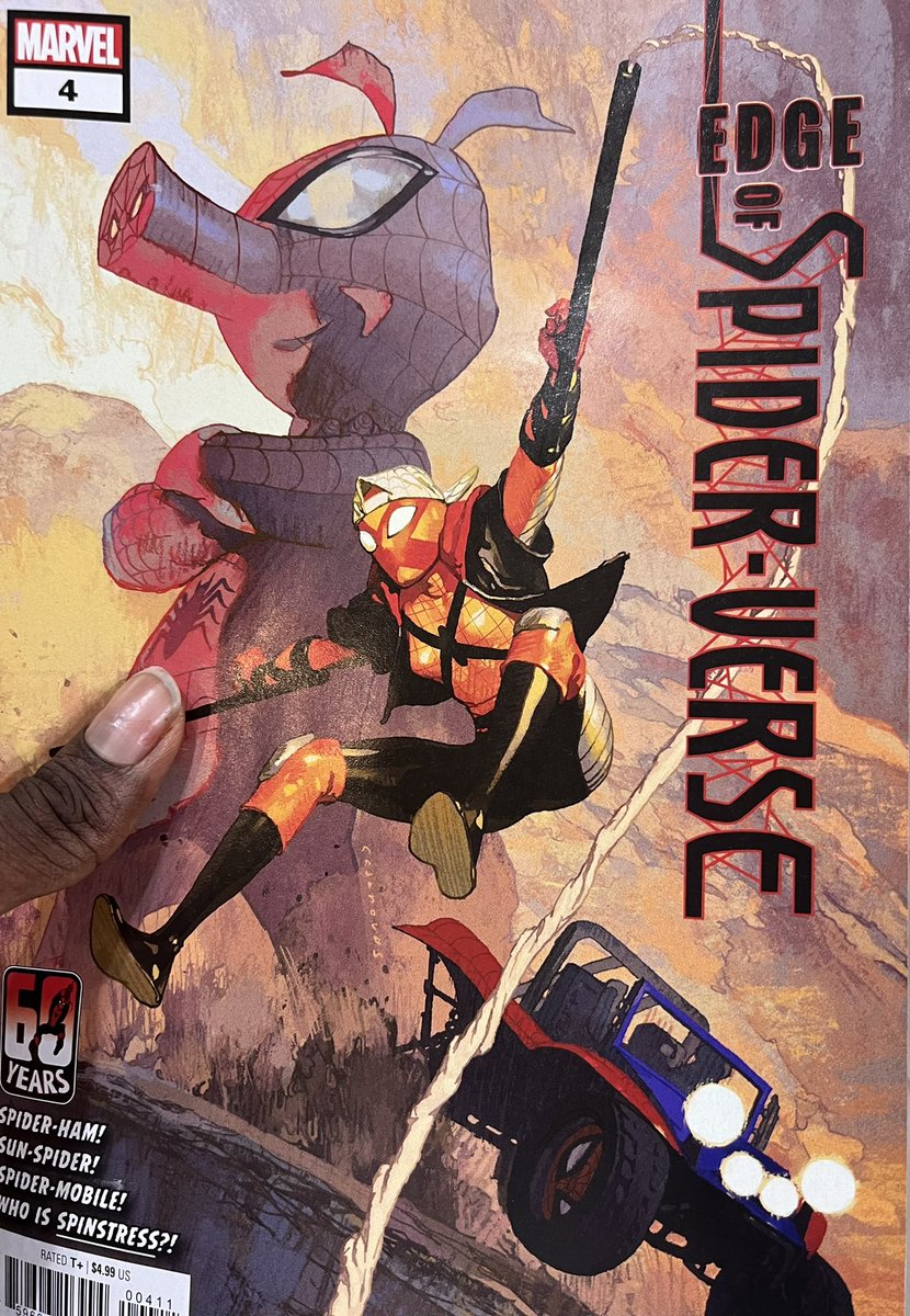 TimothyKeys15's tweet photo. Happy Wednesday Comics! I’m so excited I got the last issue in my local comic store!!! #edgeofspiderverse #SunSpider #Spinstress #SpiderHam #SpiderMobile https://t.co/AFo6t8KTCH