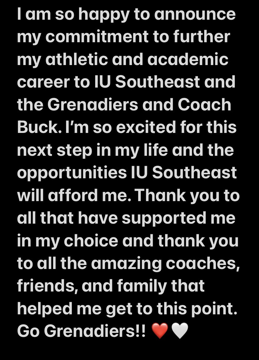 Maddy_O23's tweet photo. SO EXCITED TO ANNOUNCE MY COMMITMENT!!!❤️🤍🥎@IUSoutheast @IUSAthletics @Coach_Buck_2 @SWpirillo https://t.co/wbYX4pUdKf