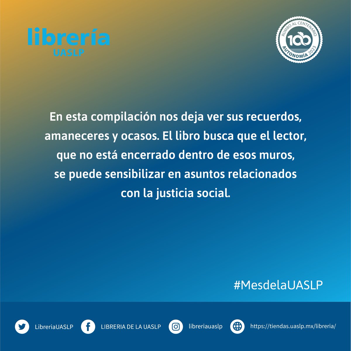 LibreriaUASLP's tweet photo. 🔵 El libro aporta testimonios de hombres privados de su libertad, en proceso de salir de prisión o purgando sentencias por más de 20 años. Hombres tatuados por su historia, errores, desvaríos y muchas veces por la desesperanza.📚

🛍🛒De venta en:@LibreriaUASLP #consellouaslp https://t.co/fjA8GDDhmg
