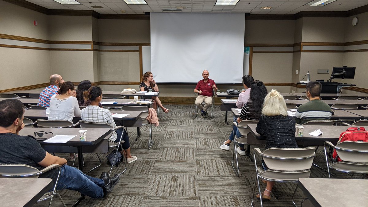 PostdocsIUB's tweet photo. Very engaging and helpful sessions about campus resources for postdocs. Thank you to Leslie Drane @IUCITL and Trevor Verrot @IUcareers for the much needed insights! #PostdocSupport is lacking, but hopefully moving in the right direction #PostdocAppreciationWeek @IUBloomington https://t.co/JVPR3B0VuB