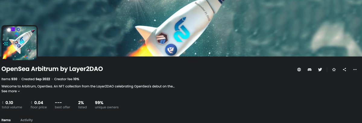 westonnelson's tweet photo. DO YOU HAVE THAT #L2StateOfMind or not anon?
It is staring at you right in the face.
And I feel like for not much longer...
@opensea @arbitrum @TheLayer2DAO #NFTs #Web3 #DAOs
This one listed for 22 $ETH on #OpenSea on #L2!
👀 https://t.co/IebQkvcCXp