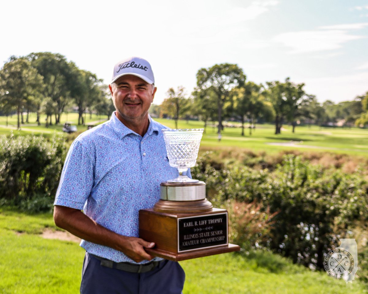 CDGAGolf's tweet photo. Frankenreider Finishes It Off!

Overcoming a tumultuous back 9, and a 3-hole aggregate playoff with Ted Pecora, Scot Frankenreider captured the 36th #ILStateSrAm Wednesday at @rgc1893. The victory marks the continuation of a successful return to competitive golf this season. https://t.co/CivzZw56ak