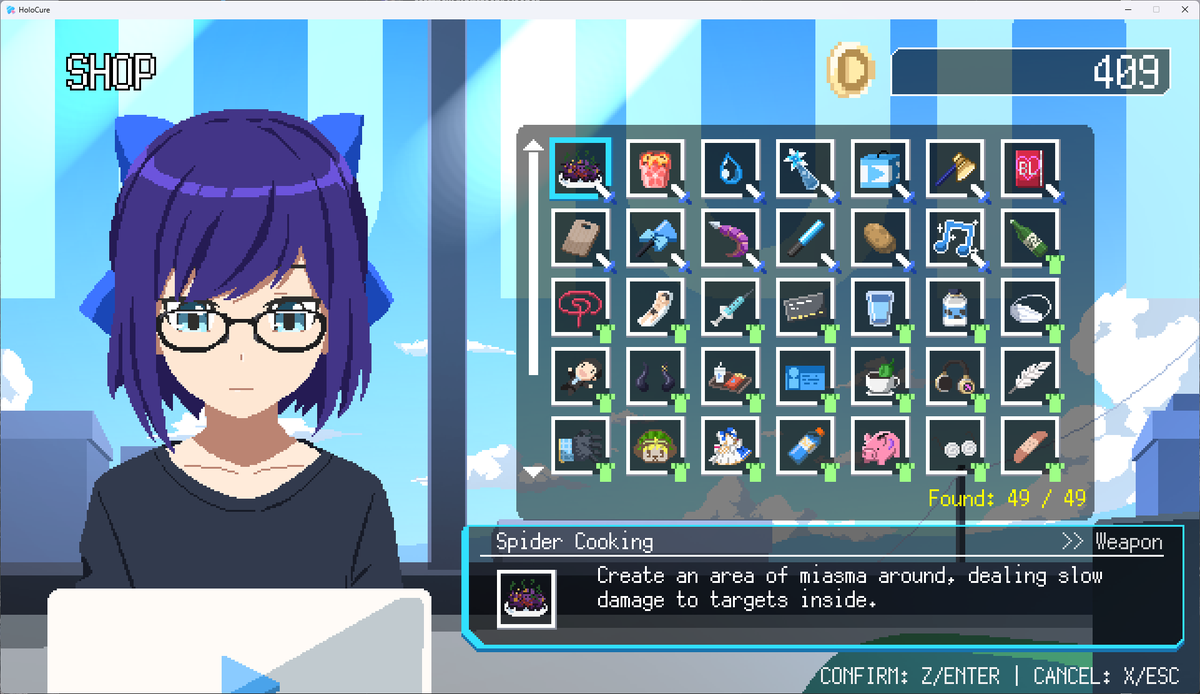Pyretech's tweet photo. I'm counting @HoloCureGame  since I've put in a ridiculous amount of time into it in the last two weeks and have done everything. What a fantastic fan game, I'm shocked that Cover hasn't tried to make this official. Excited to play this on Steam Deck when it mine gets fixed. https://t.co/IYST9GvOa5