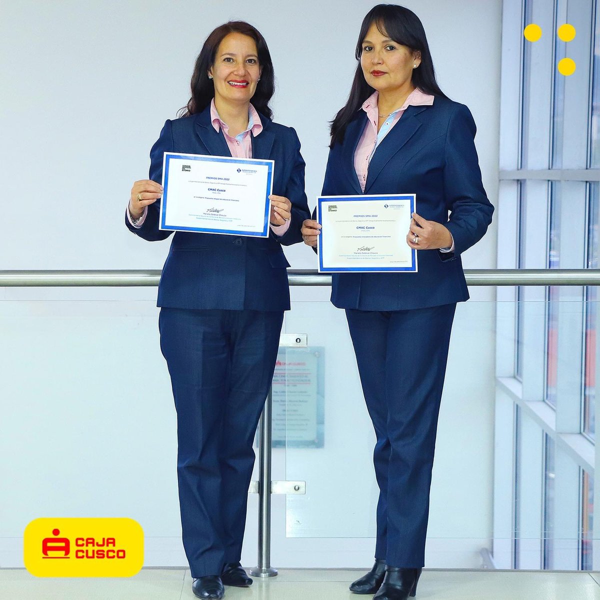 CajaCusco's tweet photo. En ceremonia organizada por @SBSPERU, fuimos reconocidos por ser finalistas en las categorías de: Propuesta Integral de Educación Financiera y Propuesta Innovadora de Educación Financiera durante la Semana Mundial del Ahorro 2022.
#EducaciónFinanciera #AccionesConPropósito #SMA https://t.co/7NcTOWB3N5