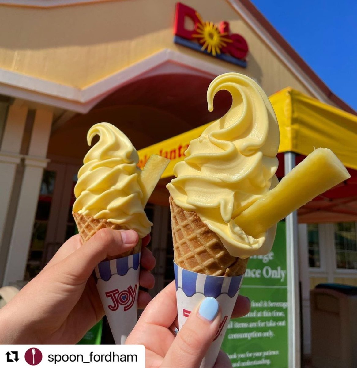 What’s better than a Dole Soft Serve treat? 🤔

Two Dole Soft Serve treats! 🤩🥰🍦

Mahalo <a href="/spoon_fordham/">Spoon Fordham</a> @charlottenunes for sharing your delicious Dole Soft Serve photo with us. 

Be sure to tag us @doleplatation #doleplantation for a chance to be featured!