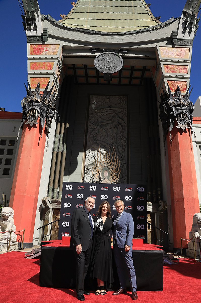 007's tweet photo. Producers Michael G. Wilson and Barbara Broccoli are inducted into the TCL Chinese Theatre’s Forecourt of the Stars in Hollywood.
 
#60yearsofBond https://t.co/dVecLK78JD