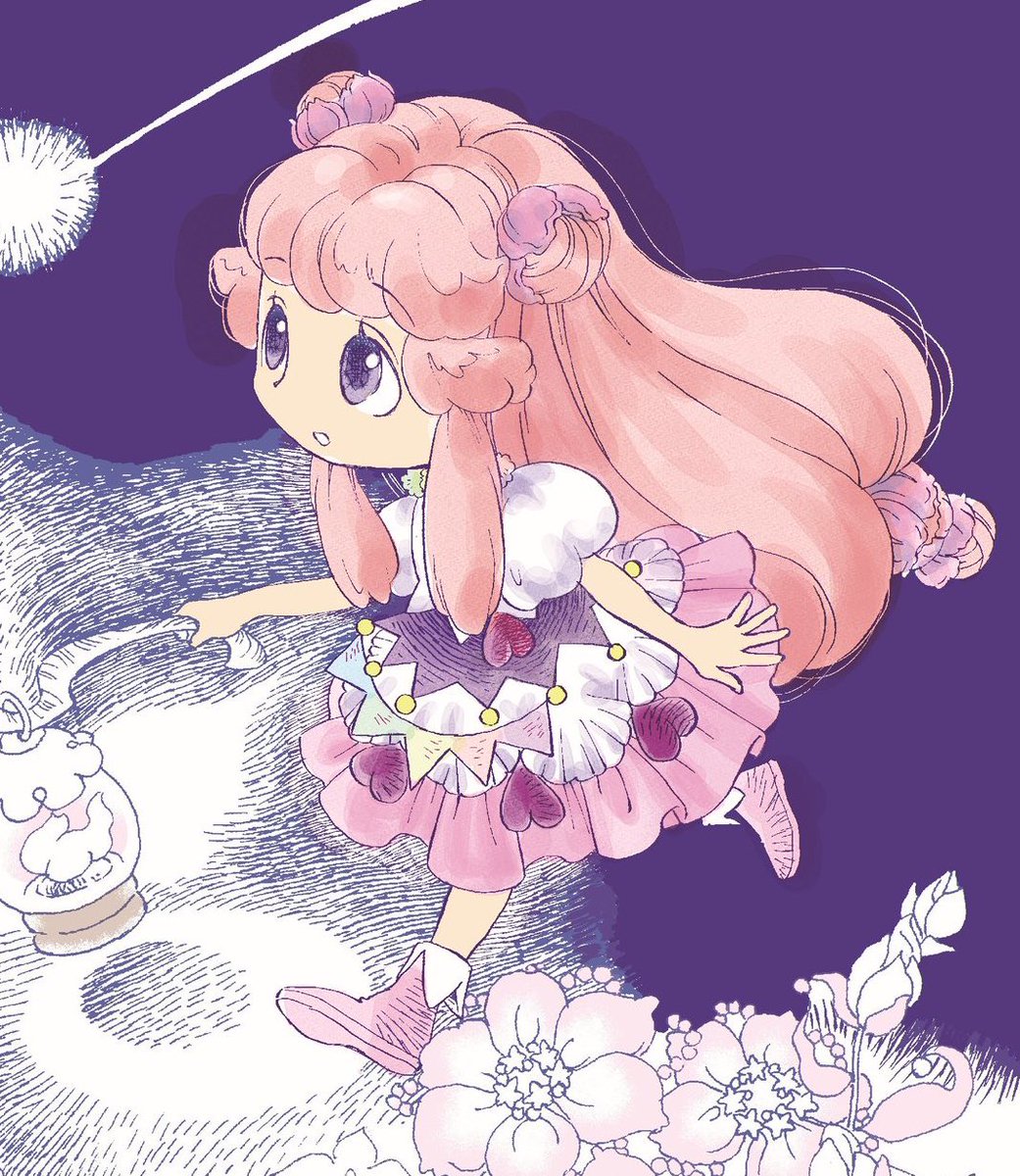 「おはようです昨夜寝ついた後に喘息出て寝そびれてしまった…冒頭のシーン使って色塗っ」|河内実加🌕のイラスト