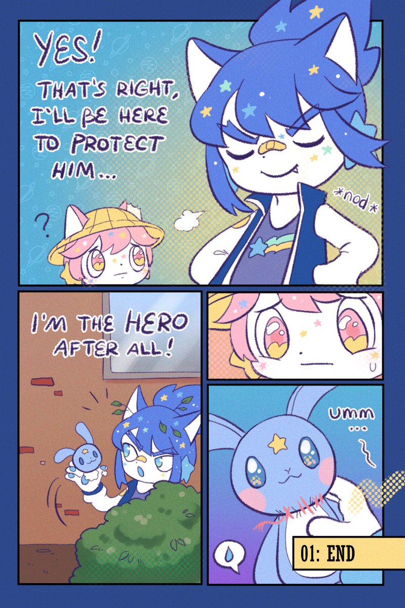 (2/2) I hope you enjoyed the very first nyacaron mini story! Please let me know who your favorite character is! ;w;