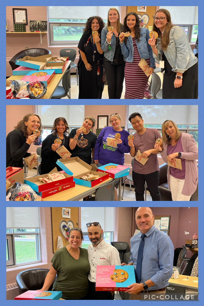 What a great way to start our day! Thanks to <a href="/TimHortons/">Tim Hortons</a> (store #1708) and <a href="/mmeboutros/">Renee Boutros</a> for providing our STM staff with coffee and smile cookies in support of local charities.