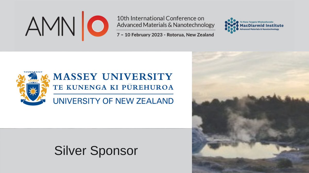 AMN11 (@amn11_nz) on Twitter photo Announcing our first Silver Sponsor <a href="/Masseyuni/">Massey University</a>
Secure your early bird registration for #AMN10 by 14 October. #nanotechnology #advanced #materialsscience confer.eventsair.com/amn10/registra… Announcing our first Silver Sponsor <a href="/Masseyuni/">Massey University</a>
Secure your early bird registration for #AMN10 by 14 October. #nanotechnology #advanced #materialsscience confer.eventsair.com/amn10/registra…