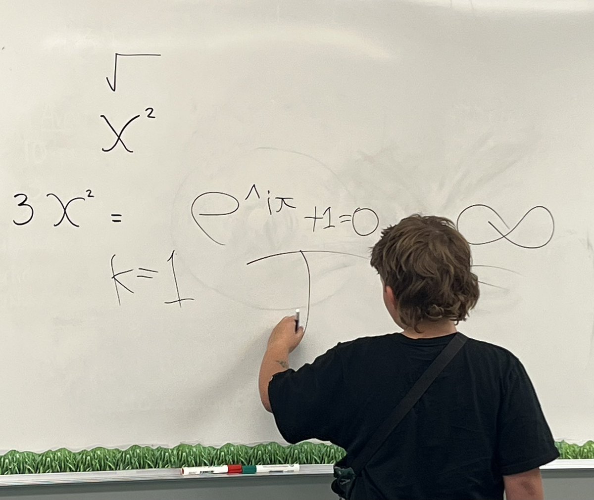 What is pi? Love when students are passionate and want to show the class their learning. Sometimes the smallest question bring the biggest answers! This is grade 5 math right?#criticalthinking #problemsolving #inquiry #MathPower #rvsed #rvsnumeracy