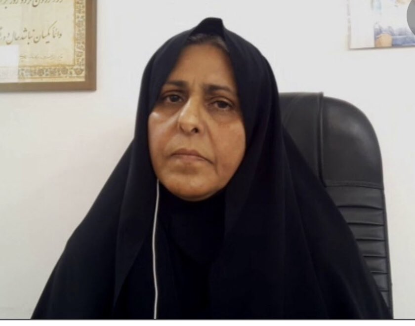 navidmohebbi's tweet photo. Let me tell you about Fatemeh Sepehri:

A fearless woman who happens to wear hijab, but is an ardent supporter of freedom for all Iranians. She challenged the regime from inside #Iran, saying things that few would dare to say. She was arrested today. Be her voice.
#IranProtests https://t.co/jJ1OAokGpA