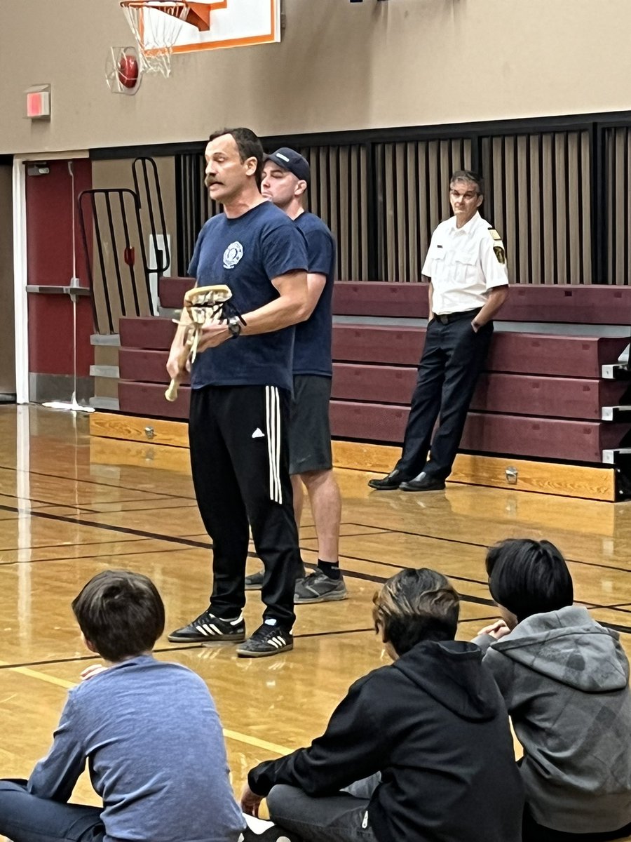 Thrilled to welcome <a href="/EsquimaltFire/">Esquimalt Fire Fighters IAFF 4264</a> to work with our students and share their love of lacrosse and some of the history of our national sport! So wonderful to have these community connections. <a href="/sd61schools/">Greater Victoria School District</a> <a href="/EsquimaltBC/">TownshipOfEsquimalt</a>