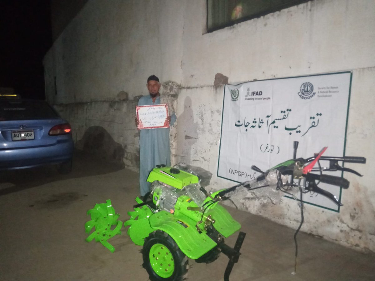 LASOONA_NGO's tweet photo. Sept. 22 @LASOONA_NGO  transferred productive assets as grant to 57 households (Goats, Hand tractors &amp; Karyanana stores) under National Poverty Graduation Prog @npgppk https://t.co/NorEmAnuGr