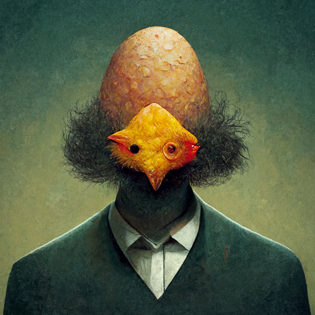 realmidjourney's tweet photo. Chicken head #aiart #midjourneyartwork https://t.co/9YlQ2b2neH