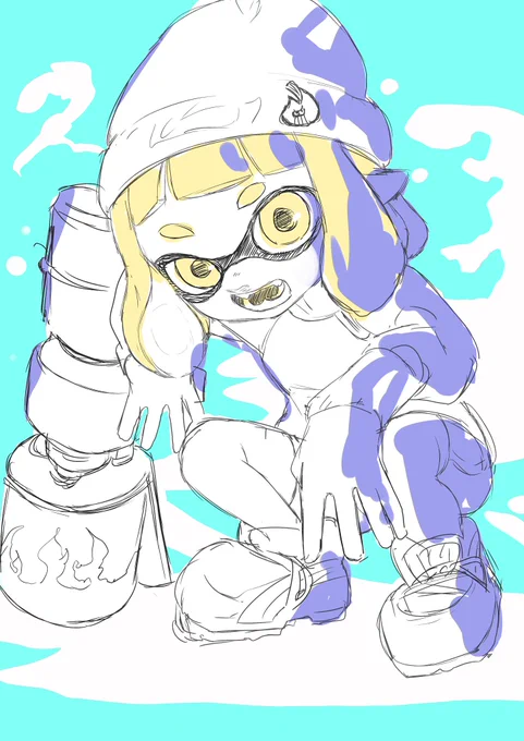 スプラトゥーン楽しい…後で綺麗に描き直そう… 