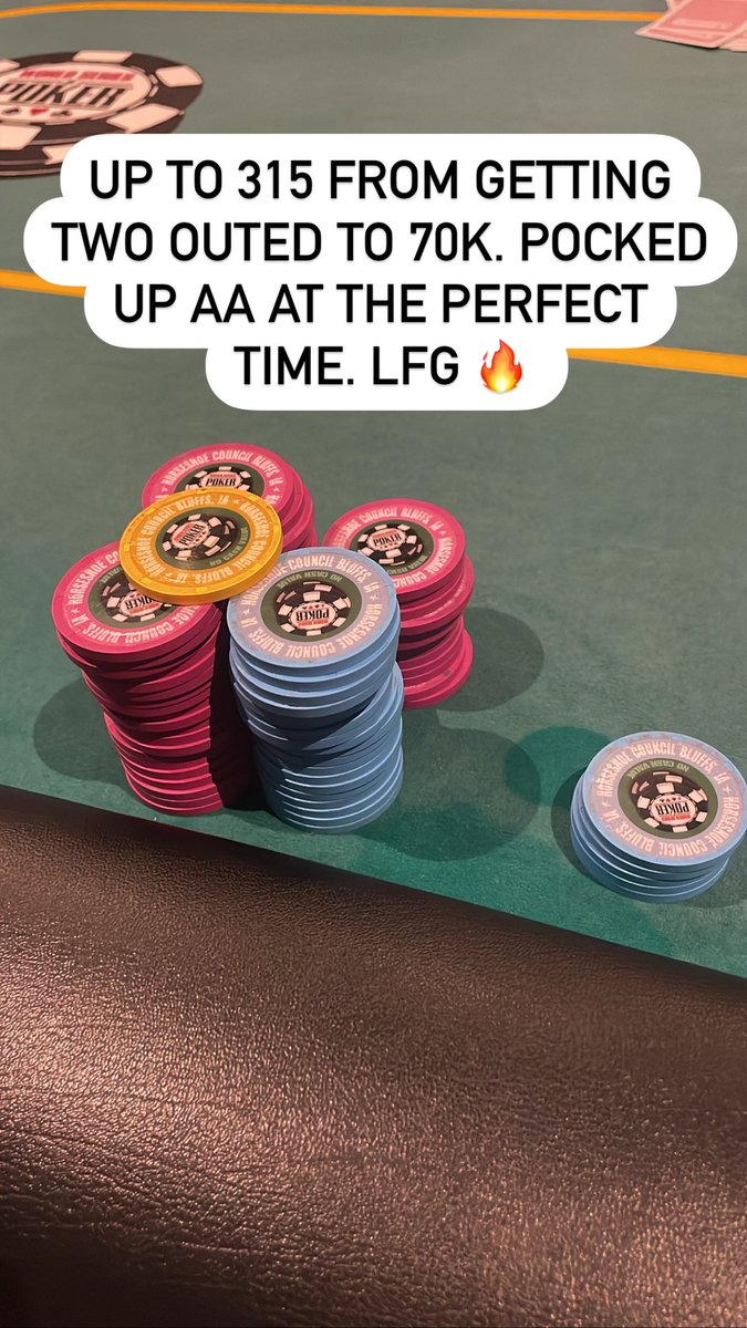 ShadynastyFF's tweet photo. In the money by 14 people, up to 315k time to make a run at the final table. https://t.co/hj9bnIIWmj