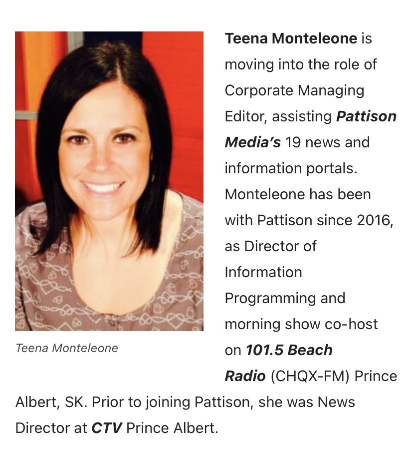 MonteleoneTeena's tweet photo. Extremely honoured to be taking on this new role with an amazing company. https://t.co/JbhpUOEmv8