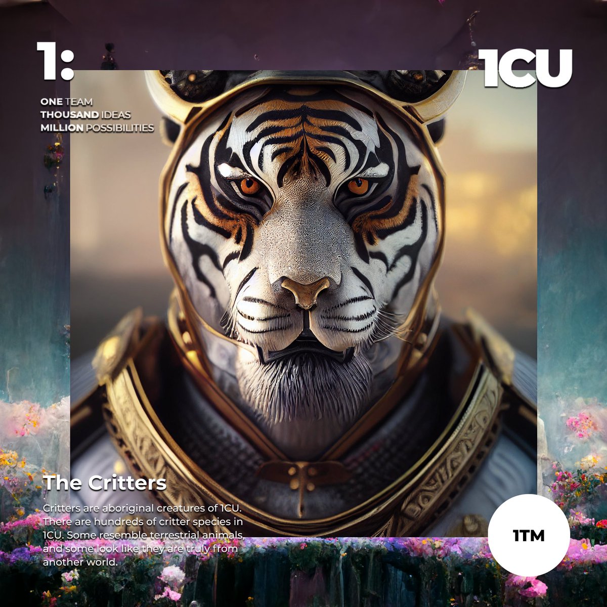 1CUx1TM's tweet photo. While we wait for the ark to be launched, 
let's introduce some tribes that you will see in 1CU. 

The first one is the #Critters, aboriginal creatures of 1CU. Some of them can radiate the third wave, the mysterious energy wave pioneers were looking for. 

#1CU #Tribes https://t.co/O6zRg3QU6r