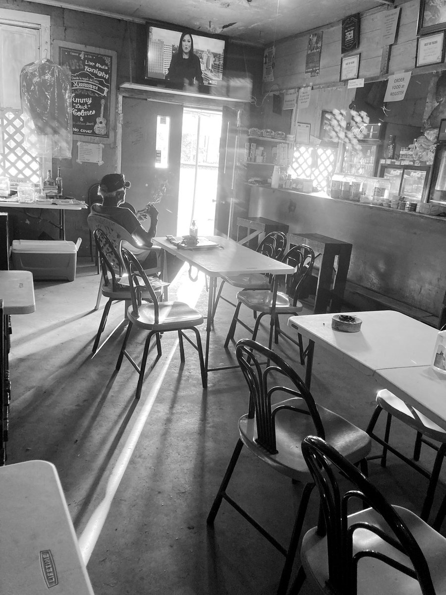 JoshuaWRayburn's tweet photo. Riding the rails has led me to a beer alone in rural Mississippi with blues legend Jimmy “Duck” Holmes. #nextbook #theroad #writing https://t.co/3OEyQJzSEi