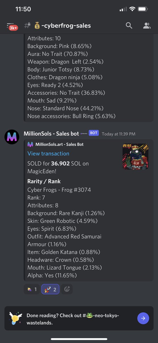 CalebNFTbro's tweet photo. What money I had left of my paycheck I used to it to pick up the rank 7 to merge with my rank 8 to max out all traits. It’s In the blender and will be completed soon. Just a regular guy that buys jpegs with his extra funds! Frogs fuck! @CyberFrogsNFT @AndyRewNFT  @cryptosile https://t.co/fGmpJhQCxW