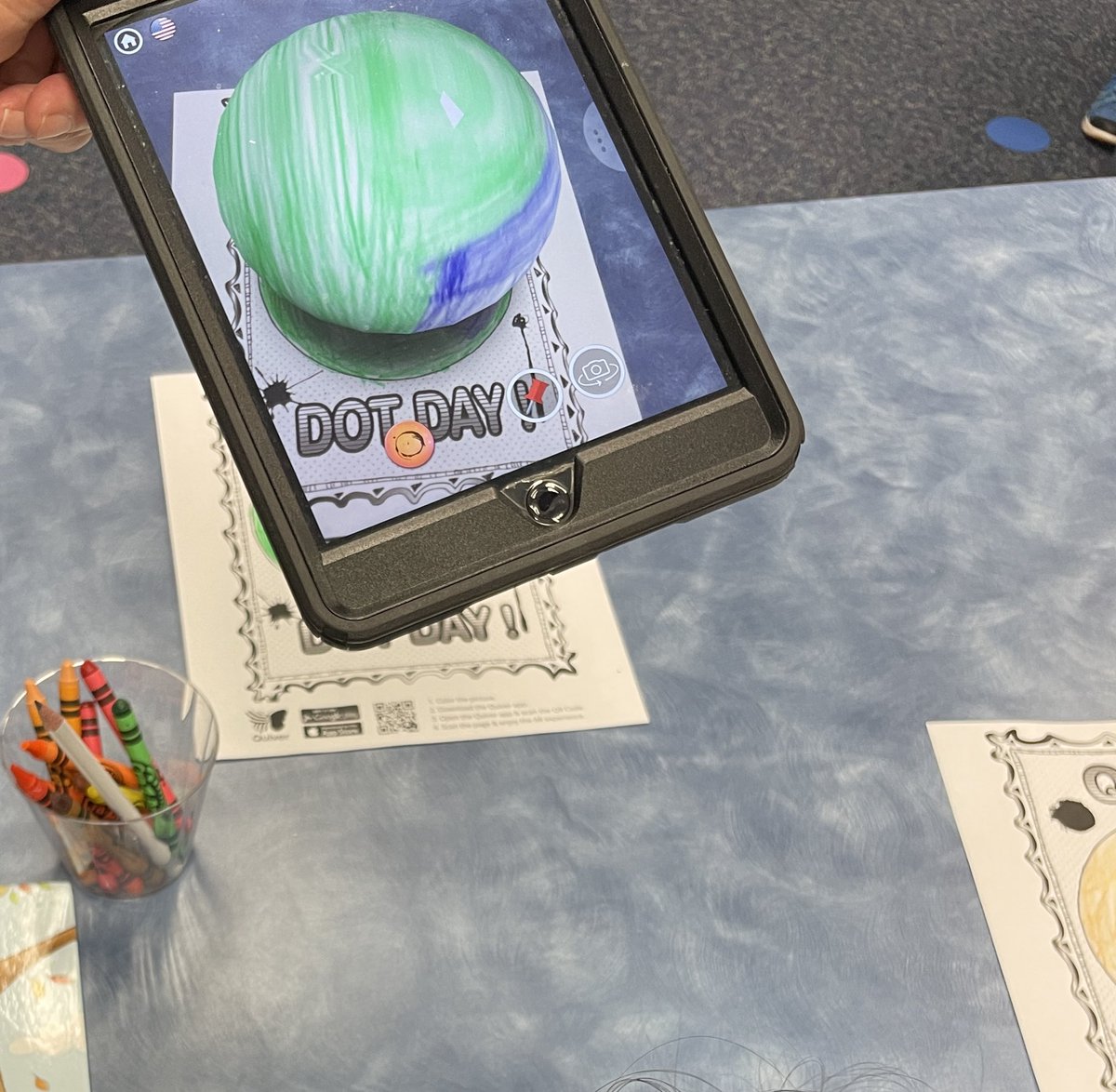 This week in the library we learned the Dot Song by Emily Arrow, made our mark, wrote about dots and used a cool app to turn our dots into virtual 3D objects. <a href="/LindseyElem/">Lindsey  Elementary</a>