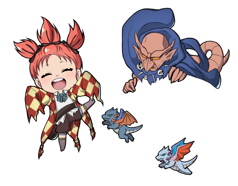 「ミニキャラ達 」|ひらかわのイラスト