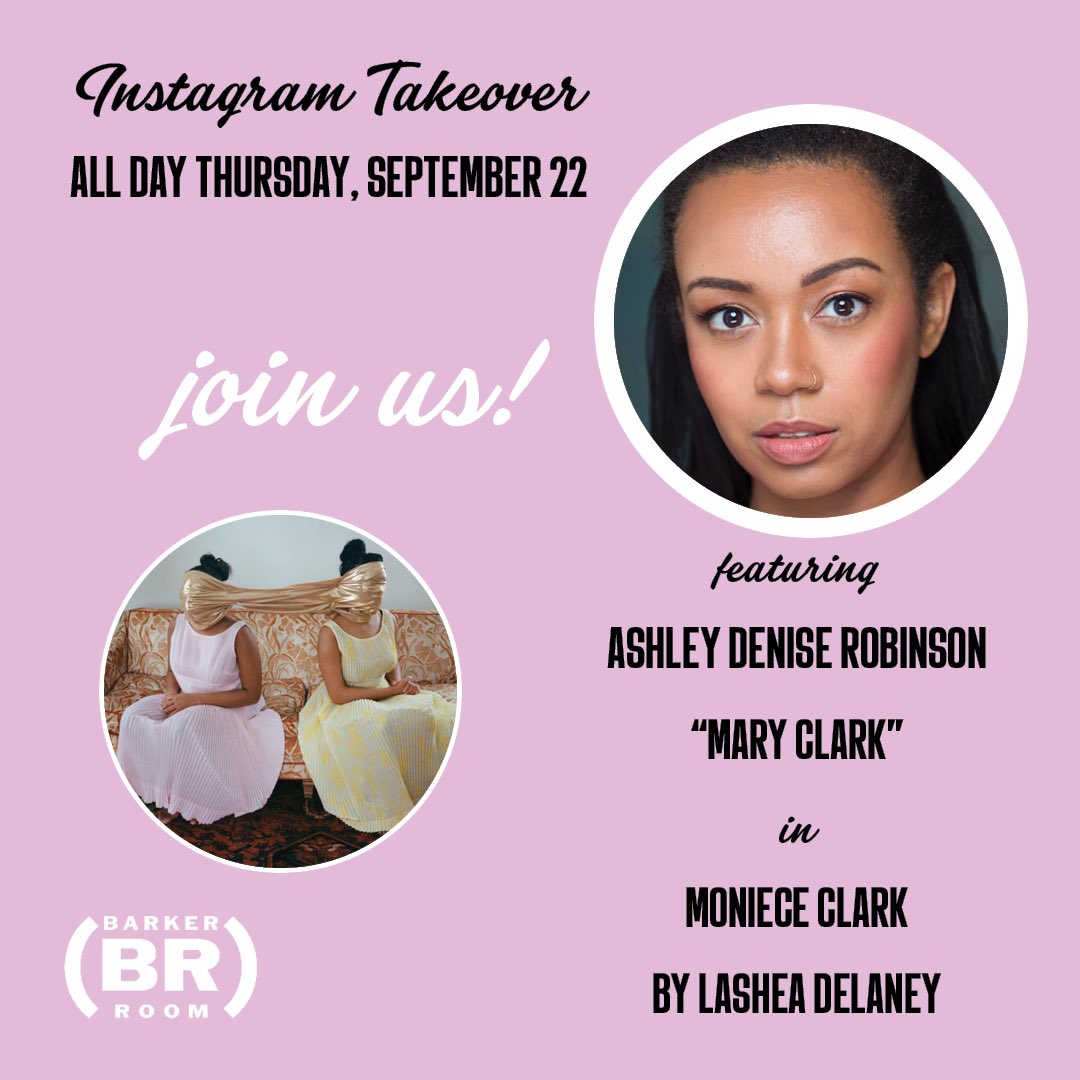 BarkerRoomRep's tweet photo. Head over to our Instagram page on 9/22 for an IG takeover by actor Ashley Denise Robinson! We’re @barkerroomrep on IG @Ashley_Says https://t.co/1HL3ocojlM