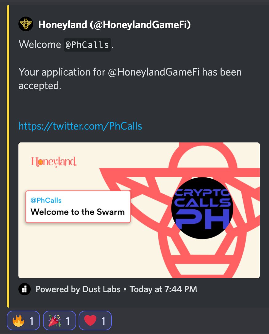 PhCalls's tweet photo. Thank you @HoneylandGameFi  for the Guest List. https://t.co/fViWGX1KsQ