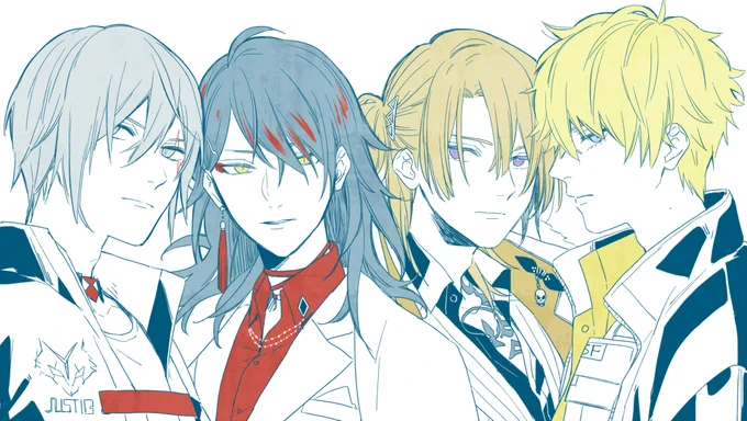 EDFコラボ、4人の顔が良すぎた#Artchivist #Akurylic #drawLuca #Briskart 