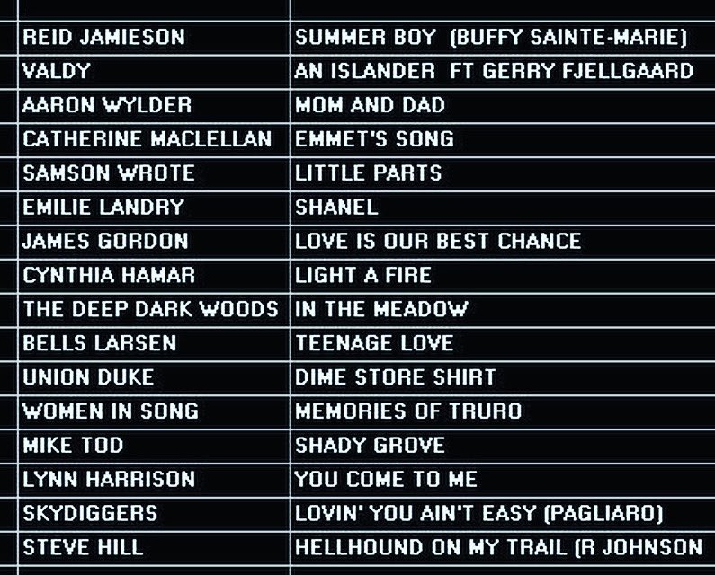 erinradio917FM's tweet photo. CdnRts 21/9 10pmE 🆕🎶 @reidjamieson #BellsLarsen @AaronWylder @cynthia_hamar @thatjamesgordon 💐👏🏻 @emilielandrymus #MusicNB @samsonwrote @folkmusicon 👏🏻 + @CatMacLellan @TheDDWs @unionduke @miketod @LynnHarrison55 @skydiggers @stevehill https://t.co/Yt1qUkao7i TuneIn https://t.co/4LSjQWhFPs