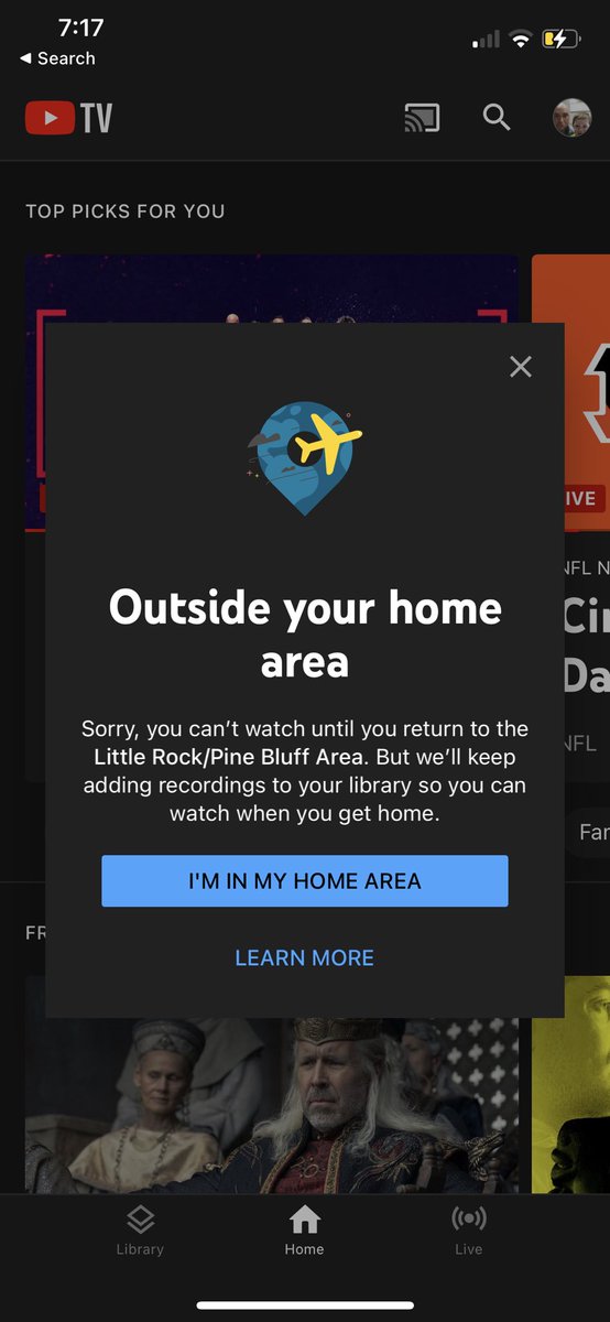 yamltoe's tweet photo. Hey @YouTubeTV how about some support for the military. This is stupid. https://t.co/YCjisv7T8O