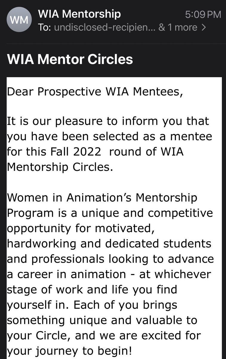 Hilarylvh's tweet photo. Yay! I was just accepted to a @wia_animation Mentorship Circle!
#WomenInAnimation #WIA #screenwriting #AnimationWriter https://t.co/9per3EhXQh