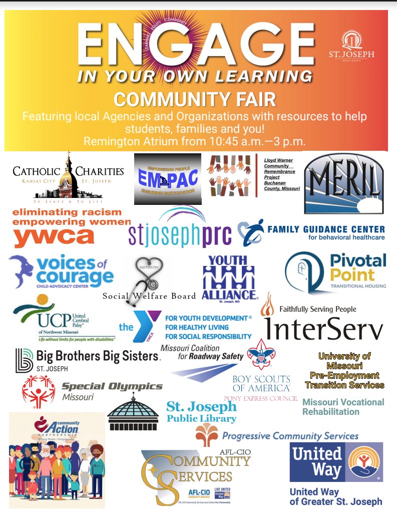 staciastuder's tweet image. Community. We believe that a culture of collaboration &amp;amp; community is key to the success of our district. @StJosephSchools educators &amp;amp; staff check out the community fair at Engage &amp;amp; learn more about how these powerful organizations support the work you do. #makeadifference