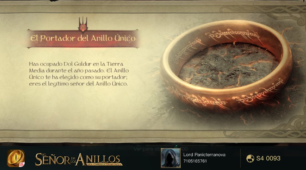 panicterra's tweet photo. Comienza tu aventura en la Tierra Media ahora. ¡Un anillo para gobernarlos a todos! https://t.co/TOsEblV8me