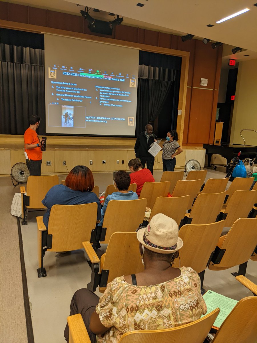 CASAbronx's tweet photo. CASA's in the house tonight kicking off our first general meeting of the year! We're giving a preview of all the campaign TA civic engagement &amp; other work our members can plug into! DM if you want to get more involved in #DefendRTC #EvictionFreeBX #TenantOrganizing #KYR and more https://t.co/sTsmp8InN1