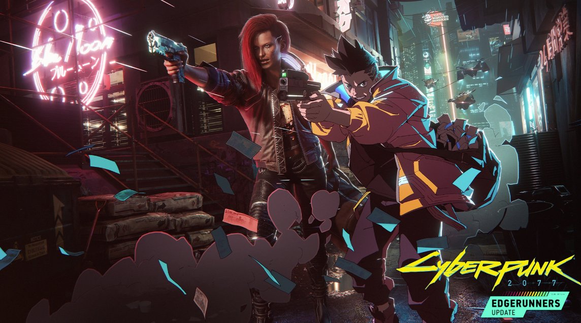 GameSpot's tweet photo. Cyberpunk 2077 reaches 1 million daily players after Edgerunners update and Netflix show premiere https://t.co/9NlbtX7VdQ https://t.co/93SqSSyTCx
