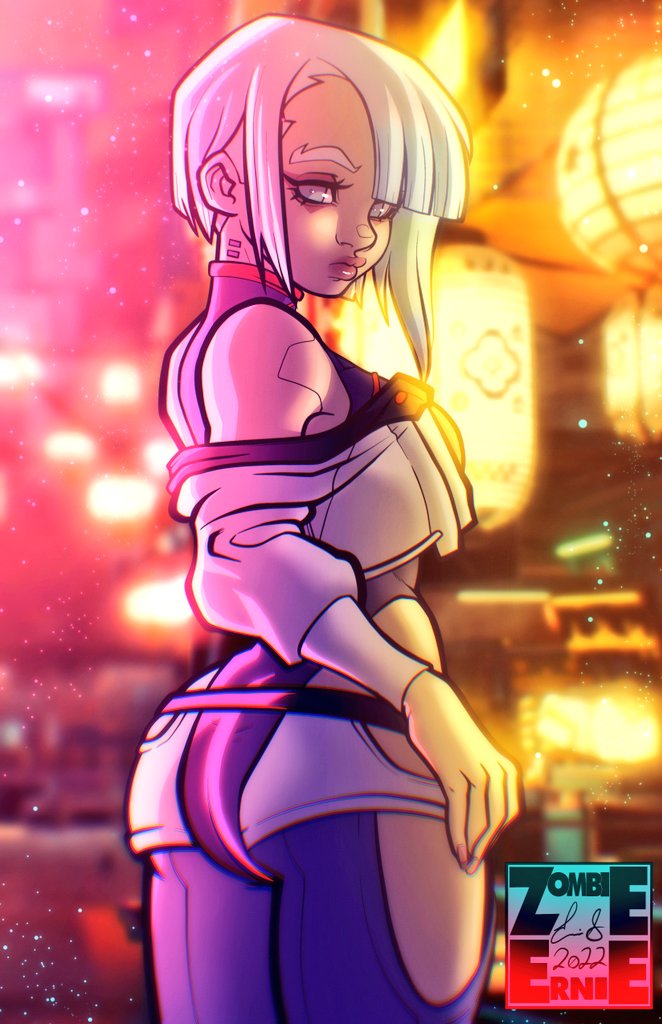 ルーシー(エッジランナーズ) 「That's two #CyberpunkEdgerunners girls d」|ZombieErnieのイラスト