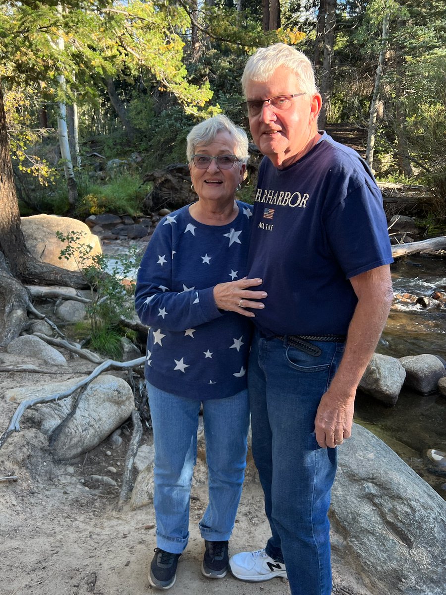 KimIngram22's tweet photo. How old are you? My parents are 82, hiking the Rockies! #livingmybestlife! #cardplayers #memories #lifeisgood https://t.co/I3PYV1nTLe
