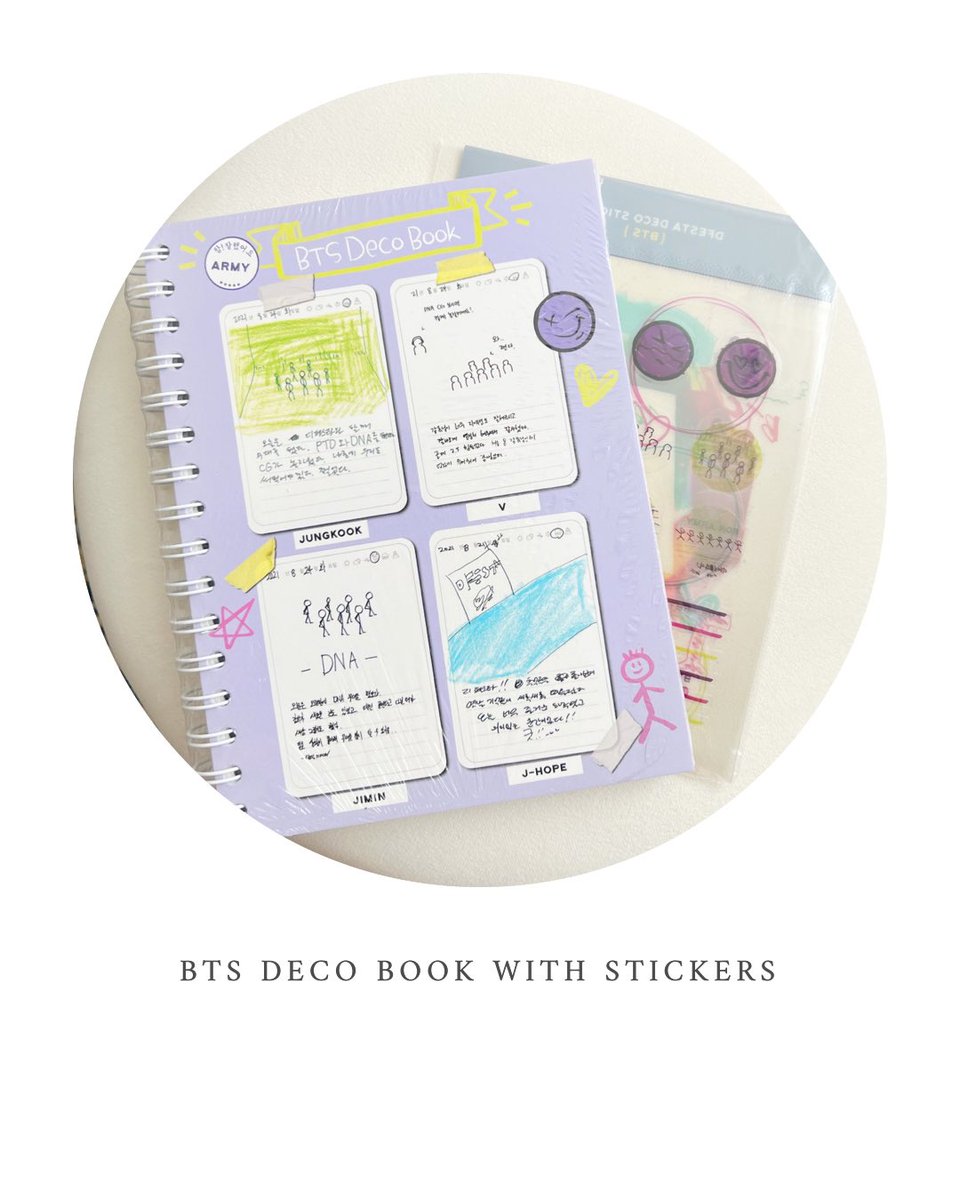 BE_Happier_BTS's tweet photo. Official BTS Notebook with stickers ✨
- item came with the BTS Photobook. 

💠 RT &amp; be a follower to enter. 

Ends Oct 18th. Open worldwide. ✨ https://t.co/P47inCWVj4